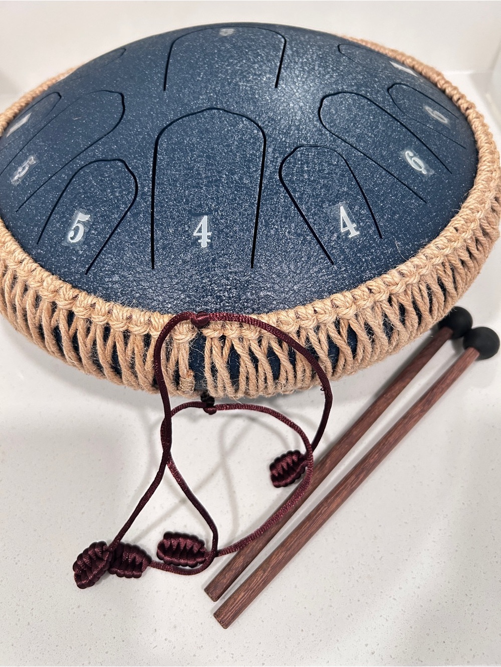 HOPWELL Steel Tongue Drum - 13 Inches 15 Notes
